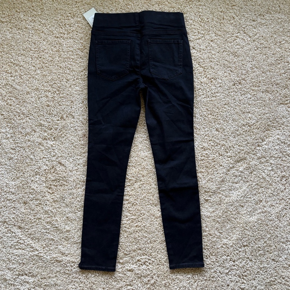 NYDJ Sculpt-Her Nova Pull On Skinny Ankle Slit Pants Black XS NWT - Picture 9 of 9